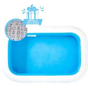 Piscina Rectangular de Material Resistente para el Entretenimiento Y+Regalo Sticker