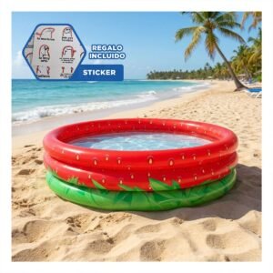 Piscina Diseno Fresa de Material Resistente para el Entretenimiento en Jardin Y+Regalo Sticker