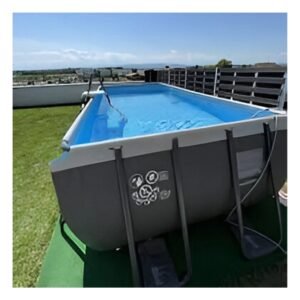 Piscina Rectangular Extra Grande con Estructura Parante para Exterior
