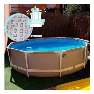 Espacio Acuatico Redondo para Diversion en Temporada de Verano Y+Regalo Sticker