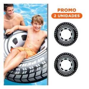 Pack2 Flotador de Piscina con Forma de Llanta de 91 cm para Ninos y Adultos