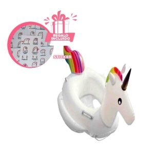 Magico Inflable Decoracion Hogar Unicornio con asa firme para juego acuatico Y+Regalo Sticker