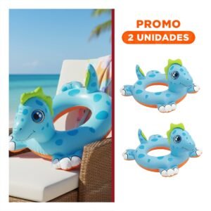 Pack2 Flotador de Agua Infantil con Forma de Caballo de Mar para Bebe para Juegos