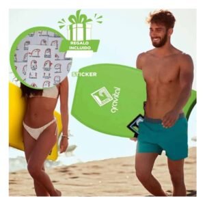 TablaDeOlas Bodyboard Verde para Deporte en Playa con Estilo Moderno Y+Regalo Sticker