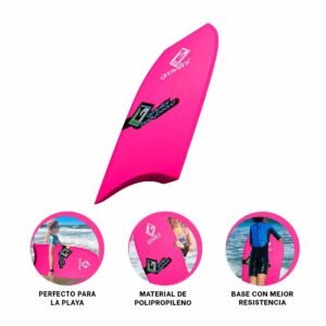 Tabla Bodyboard Fucsia Gravital Diseno Portatil Duradero para Playa y Olas - Imagen 3