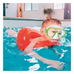 Lentes de Natacion Verde Comodos y Ajustables para Juegos Acuaticos