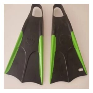 Aletas de Caucho Bicolor Negro y Verde para Buceo y Natacion