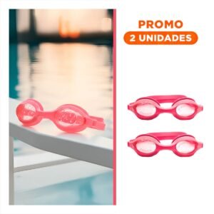 Pack2 Gafas para Natacion Rosado para Ninos en Piscina