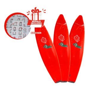 Elemento Seguro para Aprender a Surfear con Tabla Longboard Roja Y+Regalo Sticker