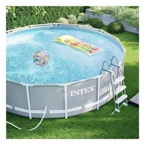 Piscina Redonda de Gran Diametro con Sistema de Filtrado para Exterior