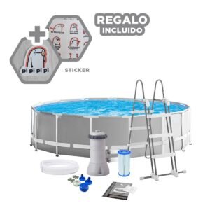 Espacio Acuatico Redondo de Alta Capacidad con Filtracion Continua Y+Regalo Sticker