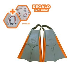 Accesorio Deportivo Orca para Actividades Acuaticas Plomo Anaranjado Y+Regalo Sticker