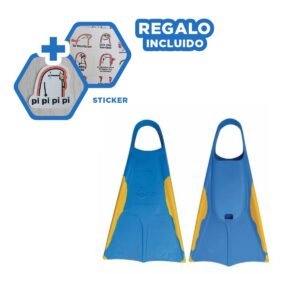 Accesorio Deportivo Orca para Actividades Acuaticas Azul Amarillo Y+Regalo Sticker