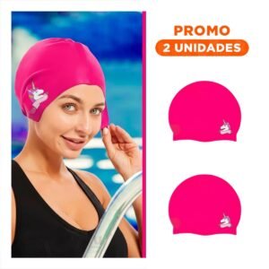 Pack2 Gorro de Natacion para Ninas con Diseno Unicornio