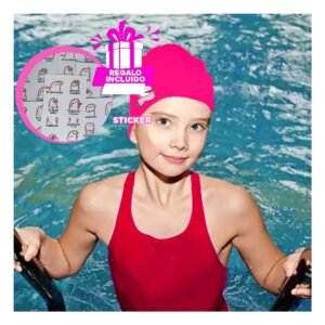 Gorro Decorativo para Natacion Infantil con Estilo Unicornio Y+Regalo Sticker