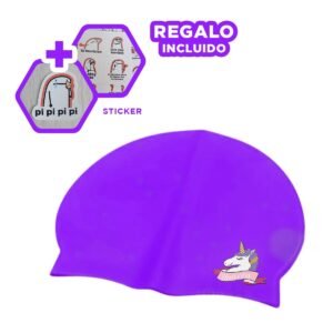 Gorro Decorativo para Natacion Infantil con Estilo Fantasia Y+Regalo Sticker