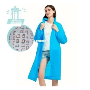 Proteccion contra Lluvia para Actividades al Aire Libre Color Azul Y+Regalo Sticker