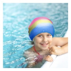 Gorro de Natacion Multicolor para Piscina Uso Deportivo Comodo y Ajuste Seguro