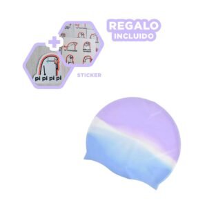 Gorro Natacion Unisex practico para Natacion Recreativa en Piscina Y+Regalo Sticker