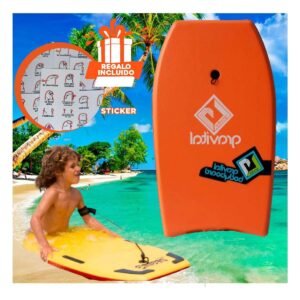 Elemento Seguro para Aprender a Nadar con Bodyboard Anaranjado Y+Regalo Sticker
