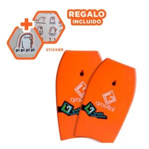 Tabla de Bodyboard 37 Pulgadas 93,5 cm x 48,5 cm x 5,5 cm Y+Regalo Sticker