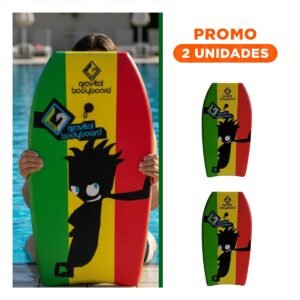 Pack2 Tabla Acuatica Bodyboard 37 Pulgadas 93,5cm x 48,5cm x 5,5cm para Niño