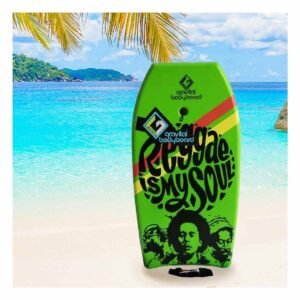 Bodyboard Deportivo 37 Pulgadas 93,5cm x 48,5cm x 5,5cm Verde Limon para Playa