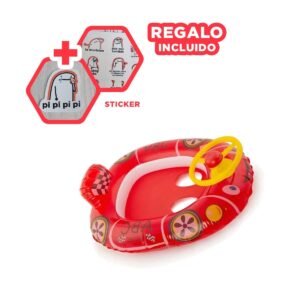 Elemento Flotante Inflable Rojo para Uso Infantil Y+Regalo Sticker