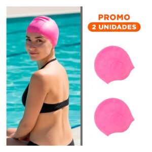 Pack2 Gorro de Natacion para Ninos con Diseno Alegre y Ajuste Comodo