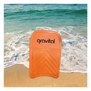 Tabla Natacion para Ninos con Diseno Anaranjado y Superficie Antideslizante