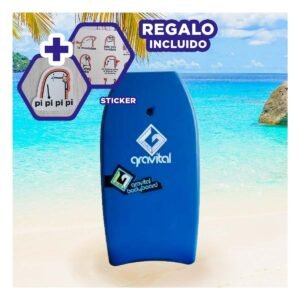 Tabla Acuatica 40 Pulgadas Color Azul para Uso Recreativo en el Mar Y+Regalo Sticker