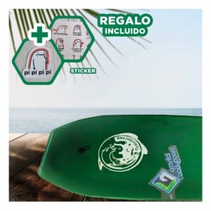 Tabla Acuatica 41 Pulgadas Color Verde para Uso Recreativo en Playa Y+Regalo Sticker