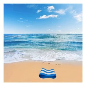 Flotador Acuatico para Ninos con Diseno Azul Blanco y Comodo