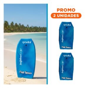 Pack2 Tabla Bodyboard 42 Pulgadas Color Azul para Olas Recreativas