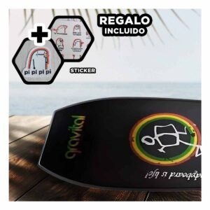 Tabla Acuatica 42 Pulgadas Negro para Olas con Forma Estable y Manejo Comodo Y+Regalo Sticker