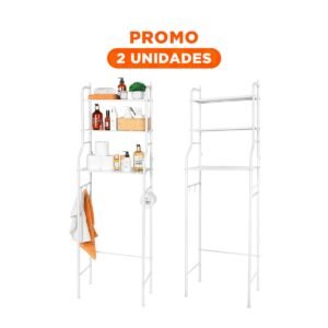 Pack2 Mueble Cuadrado Blanco para Pared en Espacios de Hogar con Estilo Actual