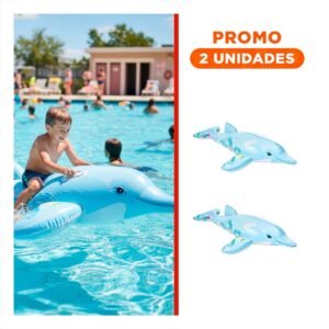 Pack2 Elemento Recreativo Inflable con Estetica Marina para Exterior