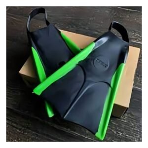 Aletas de Caucho Orca Negro Verde para Natacion Recreativa en Piscina y Mar