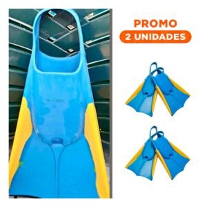 Pack2 Elemento Deportivo Orca para Practica Acuatica Continua Azul Amarillo