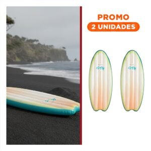 Pack2 Tabla Deportiva Inflable Intex Blanco Verde para Nadar en Piscina Familiar