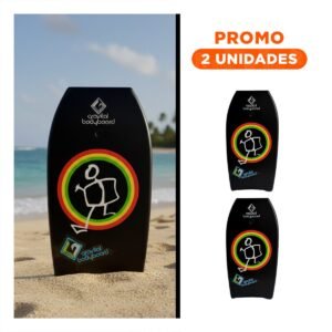 Pack2 Tabla Infantil para Deslizamiento Suave en Olas Recreativas de 83,5x47,5x5,5 cm