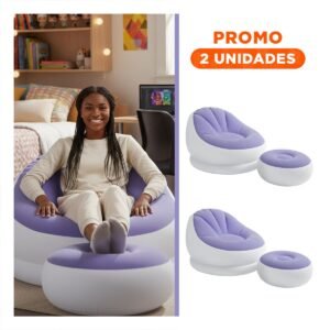 Pack2 Elemento Inflable Acogedor para Sala o Terraza