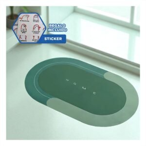 Tapete Decorativo Home Verde Material Resistente y Facil de Limpiar en Casa Y+Regalo Sticker