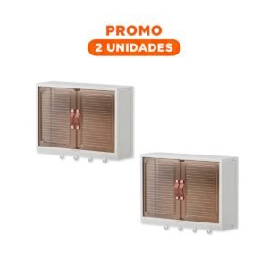 Pack2 Soporte Multifuncional para Pared de Uso Diario en Hogar Blanco Interior
