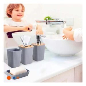 Organizador Multifuncional 6 Piezas Gris Para Cocina Bano o Hogar Orden