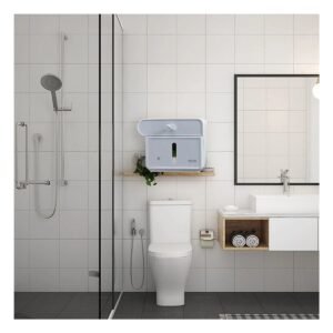 Organizador Multifuncional para Papel Higienico Plastico Resistente Color Blanco