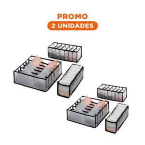 Pack2 Bolsa de Ropa Interior de Malla Transpirable Color Negro Set 3 Piezas