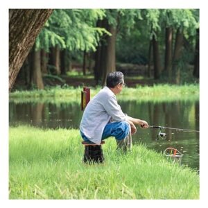 Silla Plegable 2 Seguros Portatiles Tapa Naranja Centro Negro Uso Diario