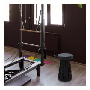 Asiento Plegable Portatil Todo Negro con Doble Seguro para Hogar y Uso Diario