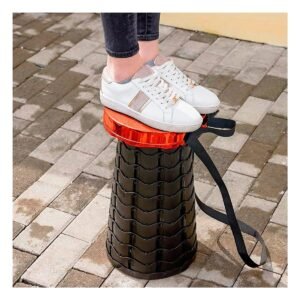 Silla Plegable con Seguro Portatil para Uso Diario Anaranjado